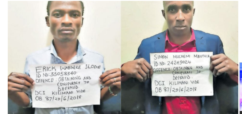 How rogue, Dangerous slipery car Fraudsters Eric Wabwire Illode and Ex. KWS officers Simon Muchemi Mbuthia were connered over fraud